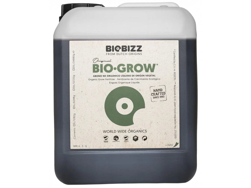 BioBizz Bio Grow – Organischer Flüssigdünger auf Zuckerrübenbasis