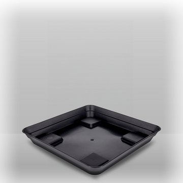 vierkant zwarte onderzetter 14cm