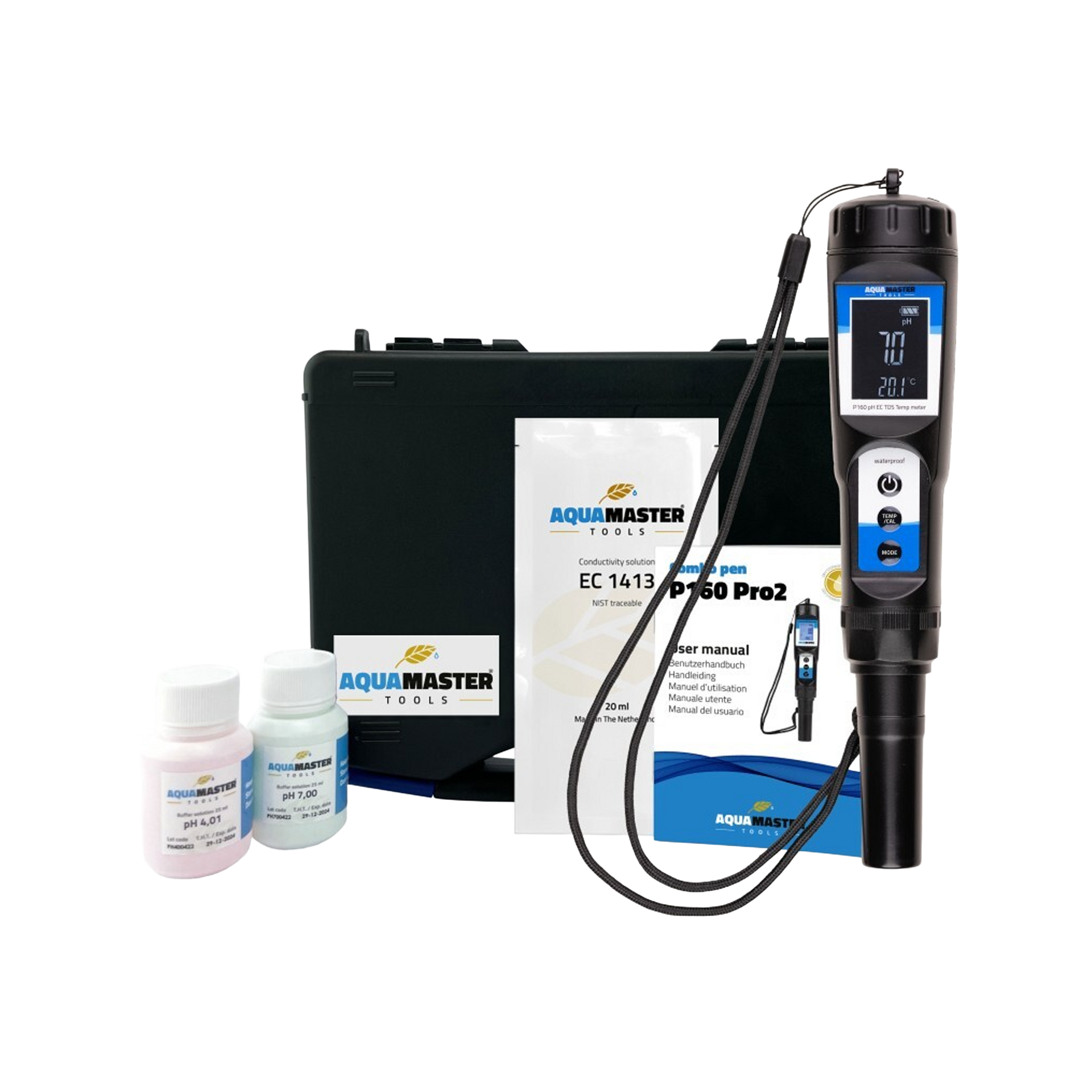 Aqua Master Combo Pen P160 Pro2 – Präzises EC- und pH-Messgerät für Grower