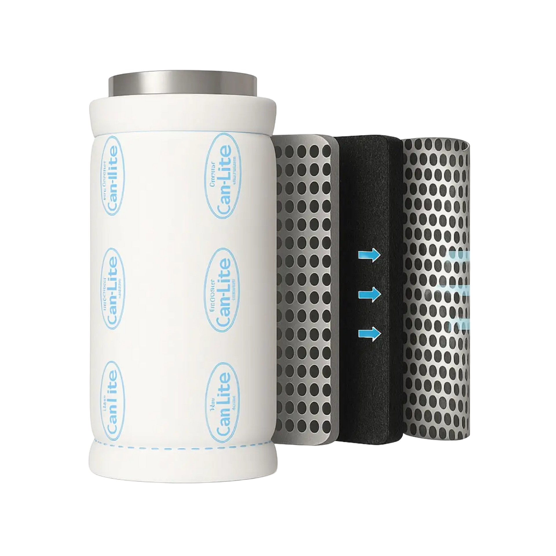 CAN-LITE™ Filter 300 m³/h – Aktivkohlefilter (45 cm / 100 mm & 125 mm)