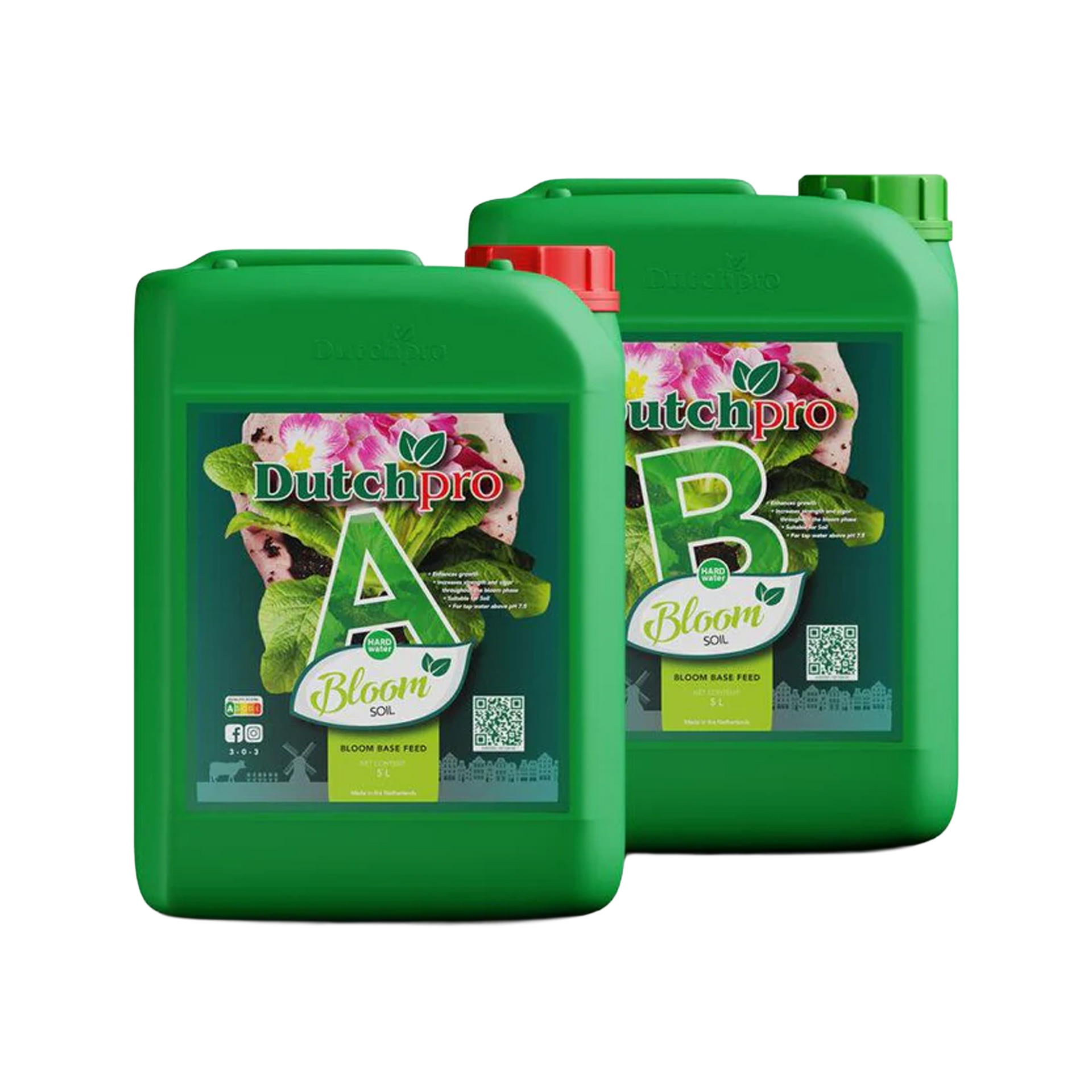 DutchPro Bloom Soil A+B – Blütedünger Set für Erde