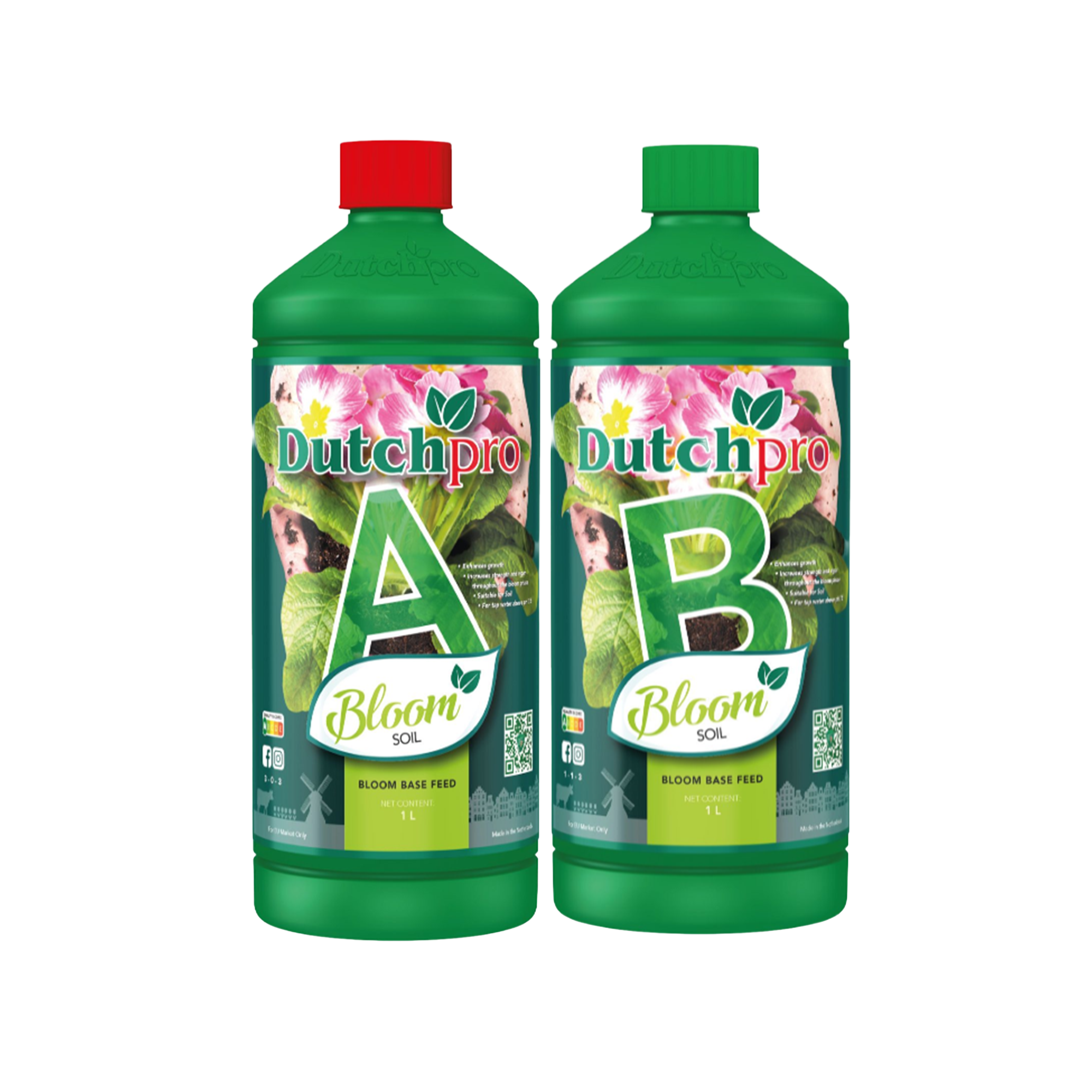 DutchPro Bloom Soil A+B – Blütedünger Set für Erde