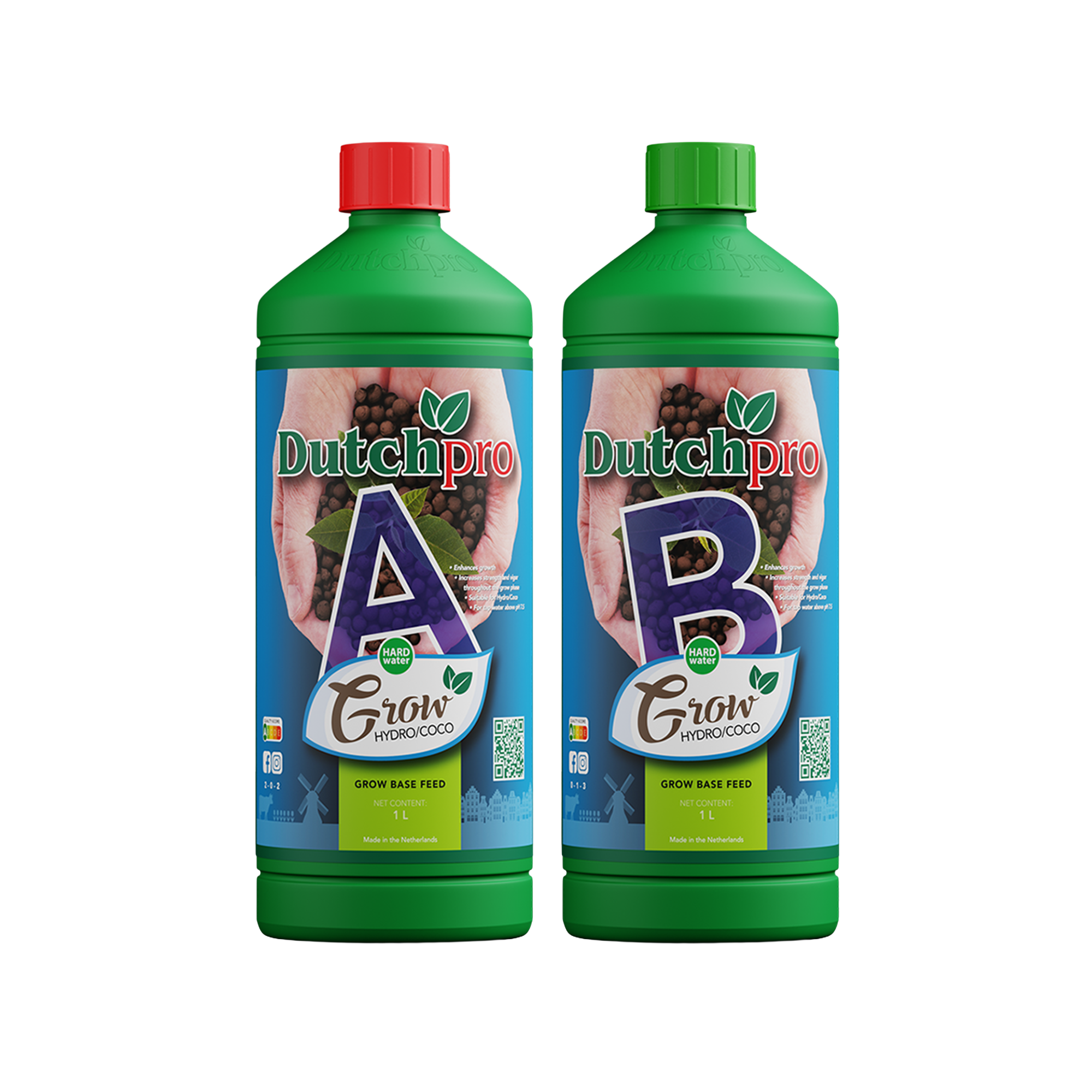 DutchPro Grow Hydro/Coco A+B – Wachstumsdünger Set (1 L)