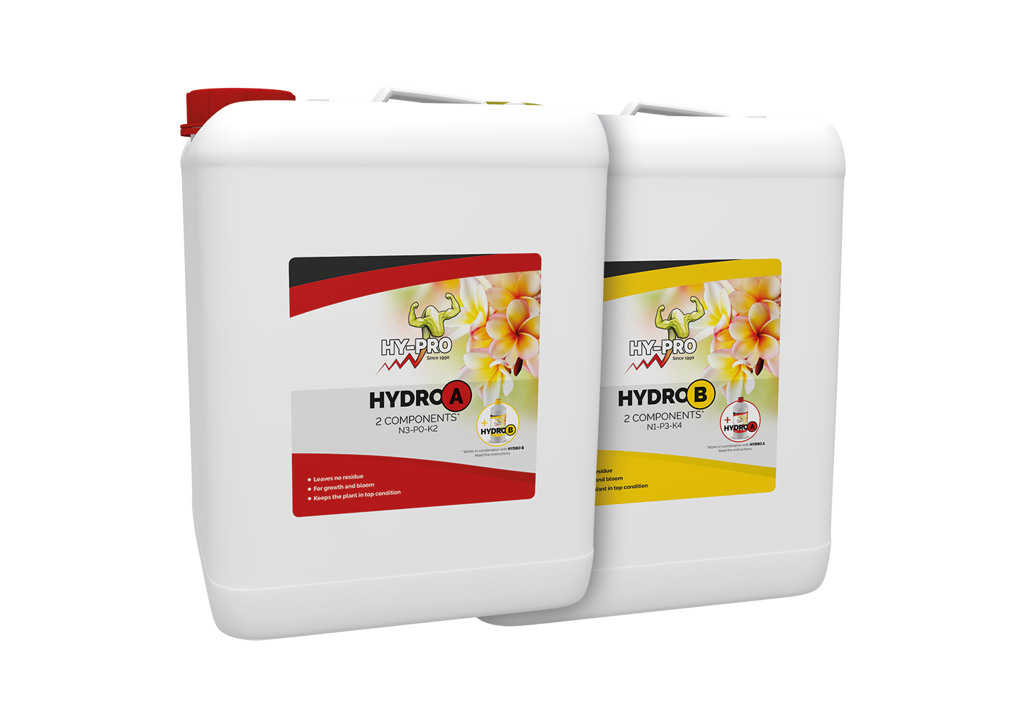 HY-PRO Hydro A&B Set – Zweikomponenten-Nährstoffdünger für Hydroponik-Systeme