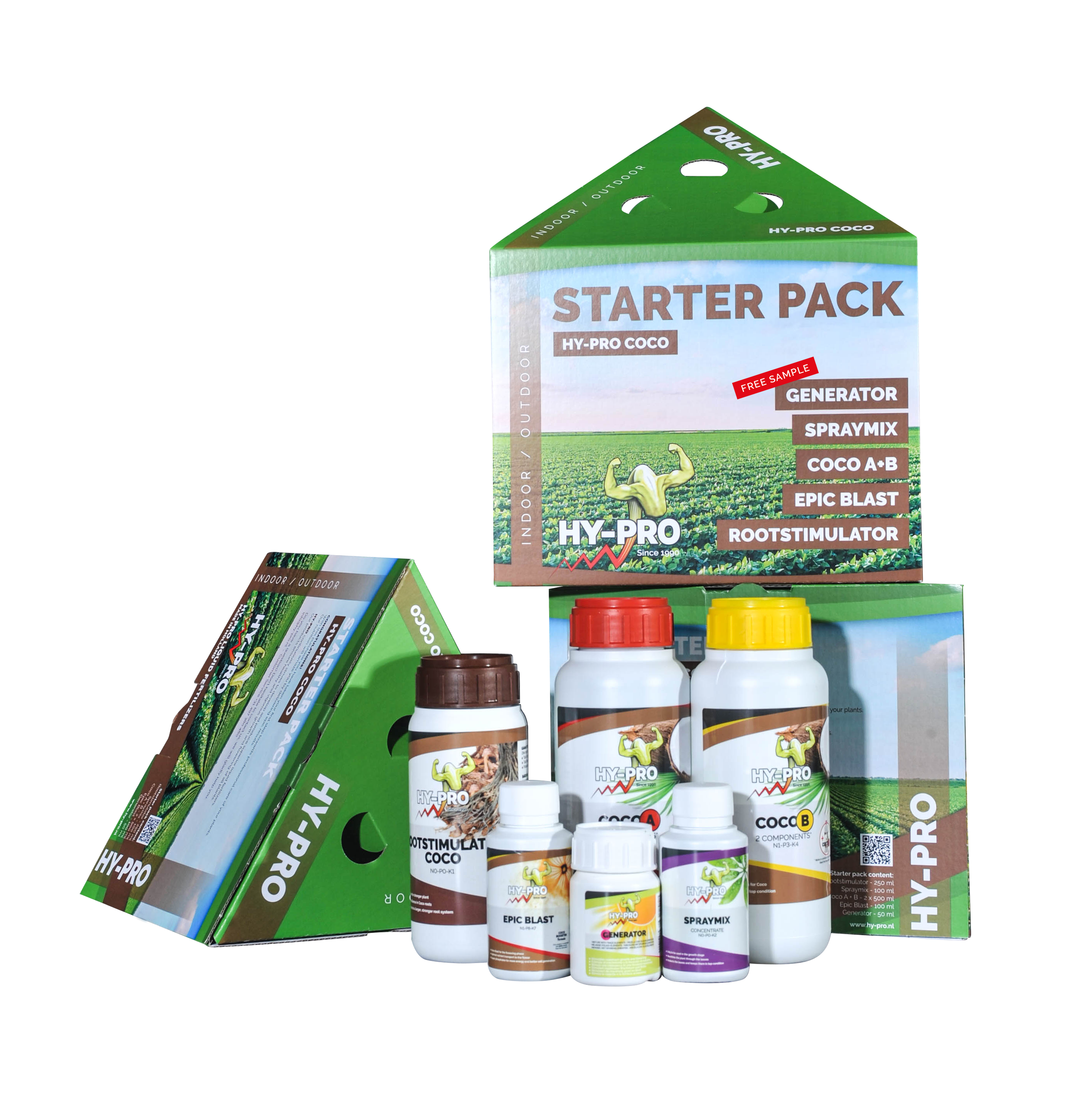 HY-PRO Coco Starter Pack – Komplettes Nährstoff-Starterset für den Anbau auf Kokossubstrat