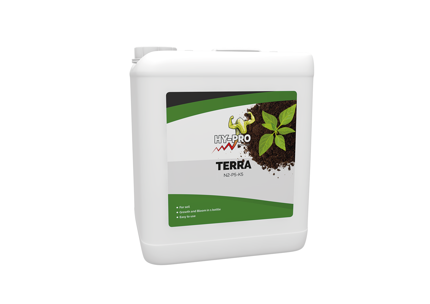 HY-PRO Grow & Bloom Terra – Basisnährstoffdünger für Erde Wachstum und Blüte