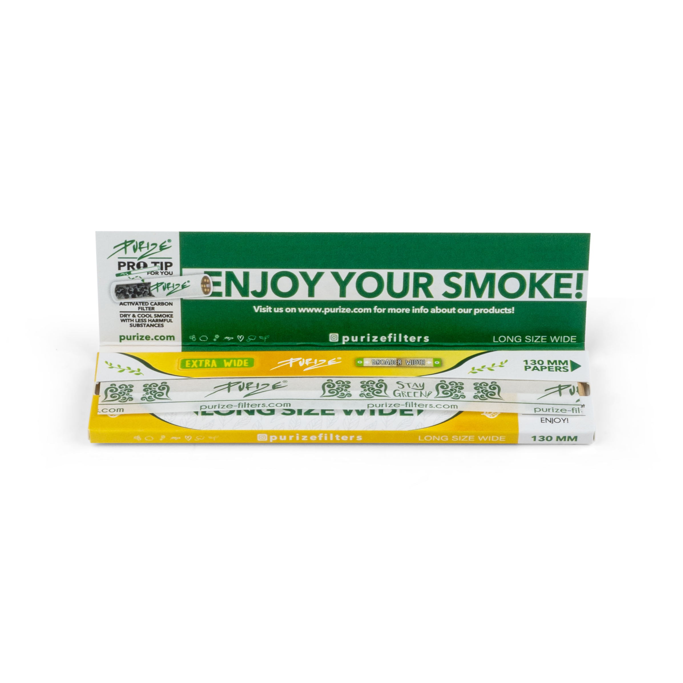 PURIZE® Longpapers Long Size Wide – Premium Rolling Papers