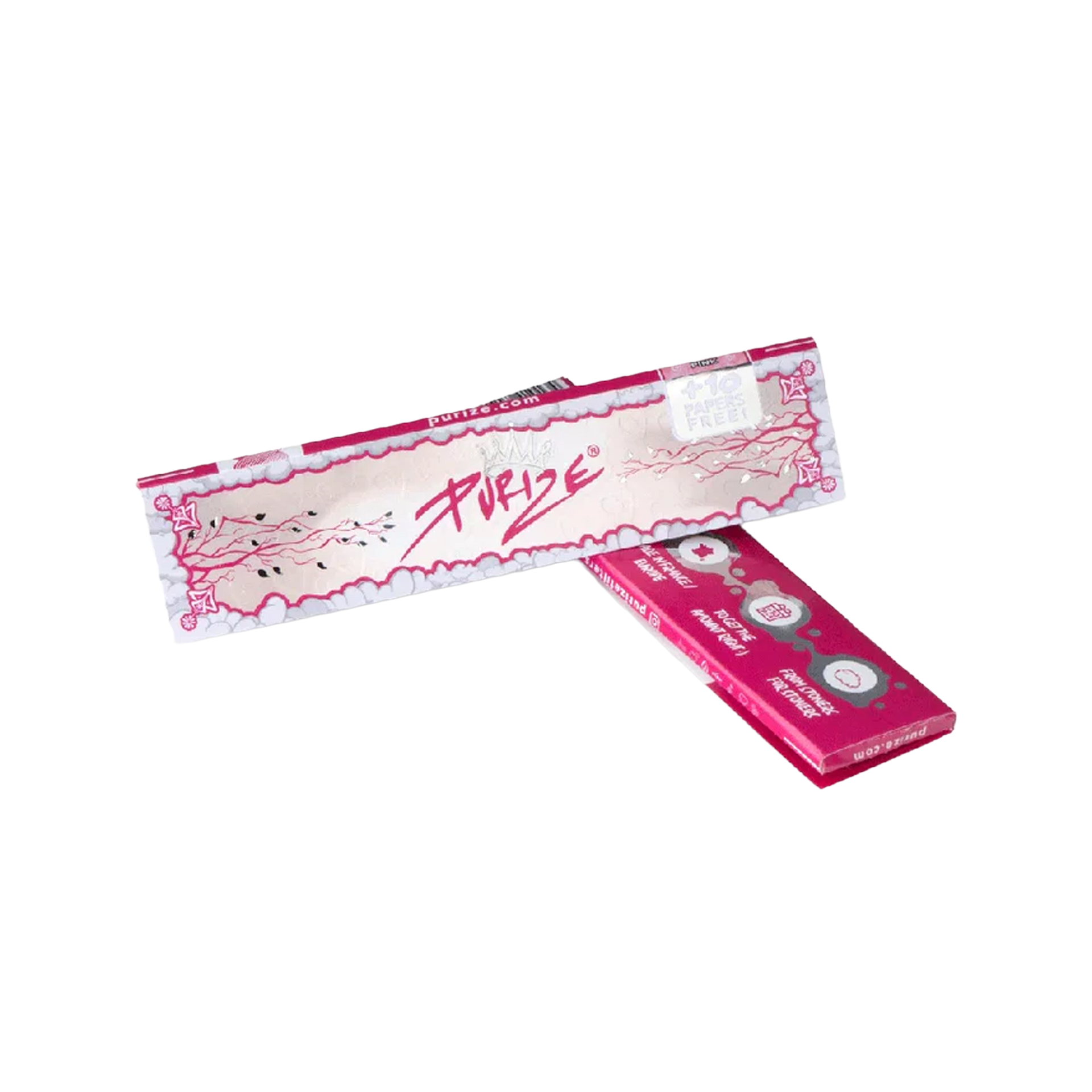 PURIZE® Longpapers King Size Slim Pink – Premium Rolling Papers