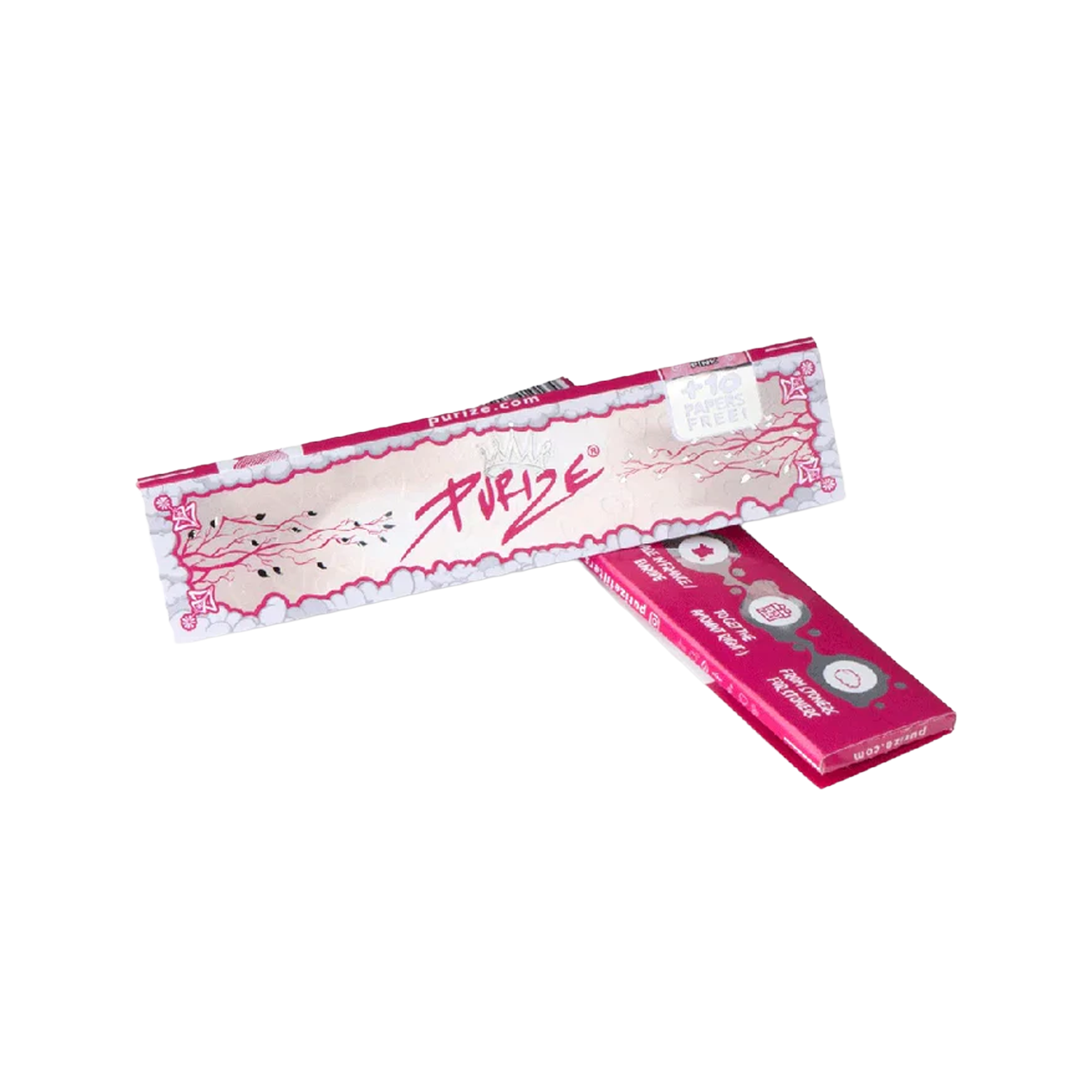 PURIZE® Longpapers King Size Slim Pink – Premium Rolling Papers