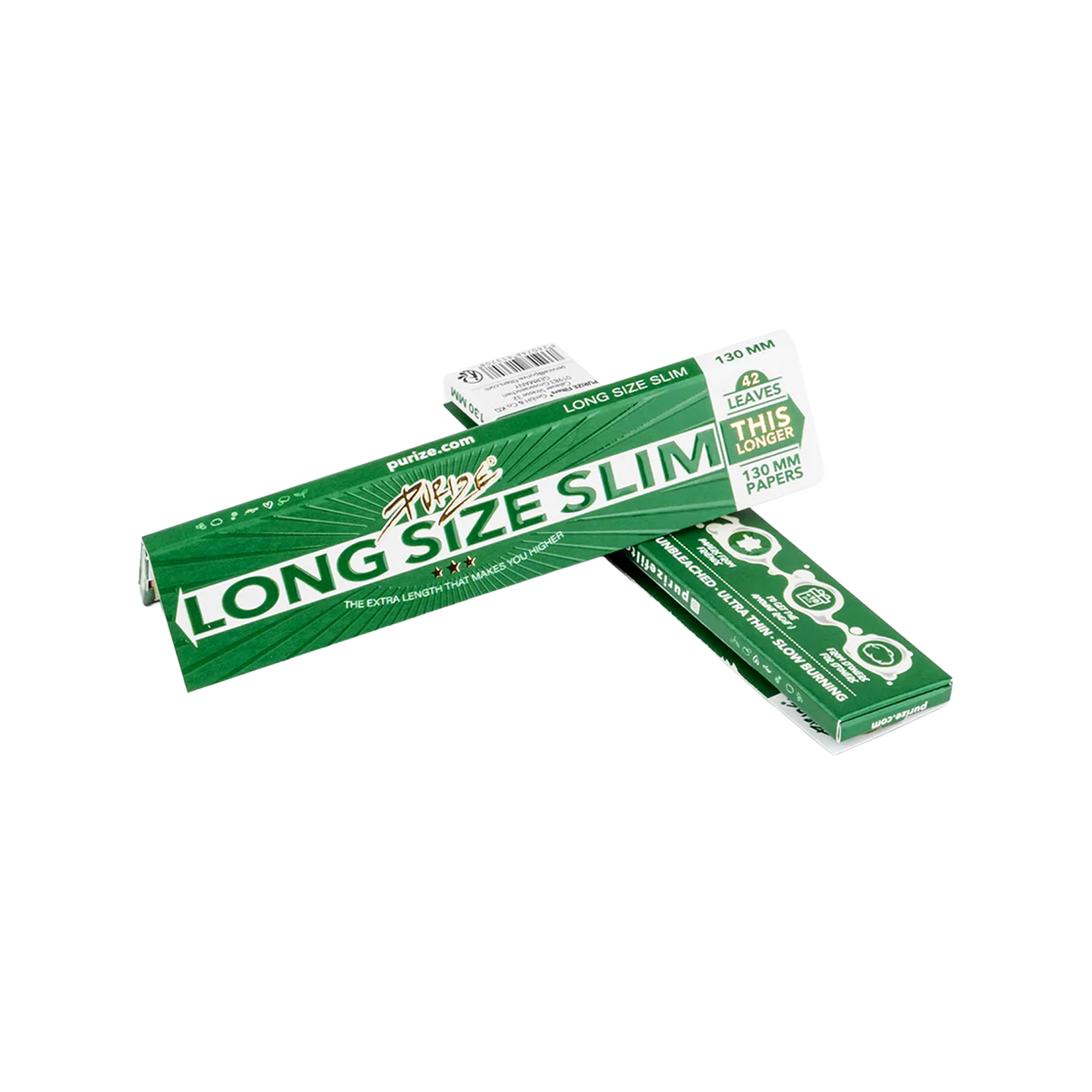 PURIZE® Longpapers Long Size Slim – Premium Rolling Papers