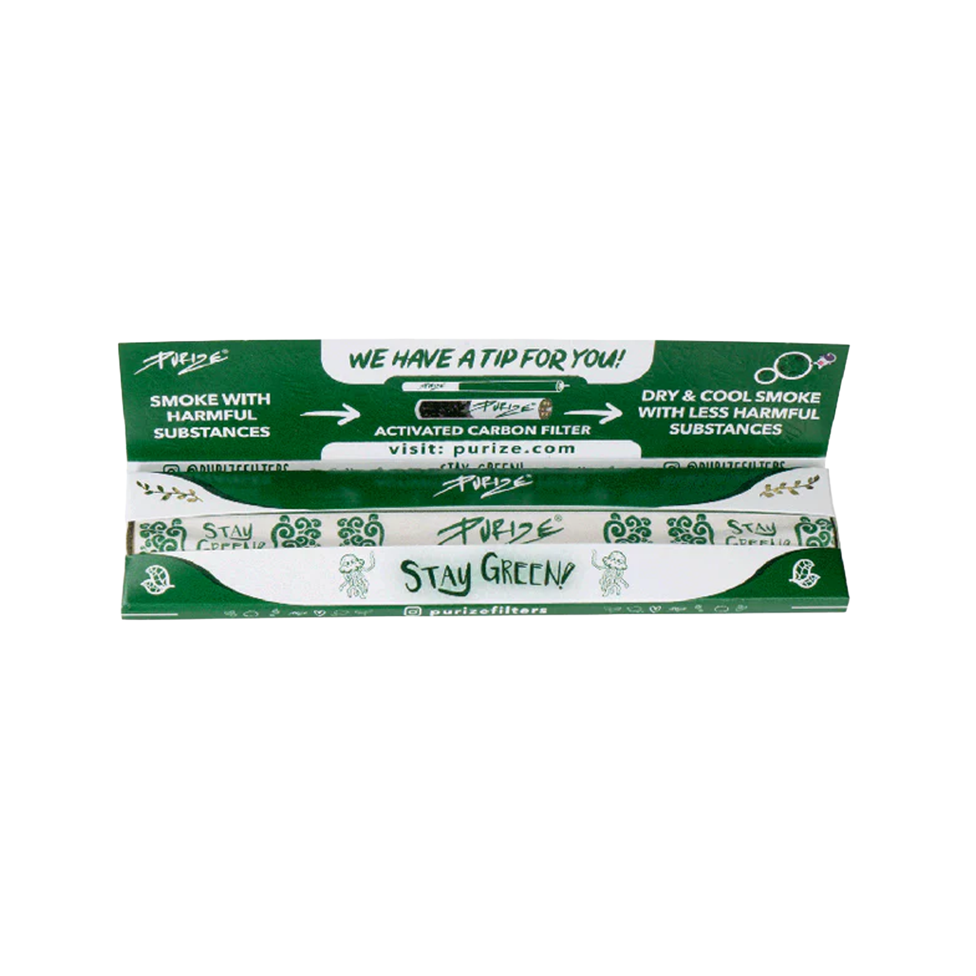 PURIZE® Longpapers King Size Slim – Premium Rolling Papers
