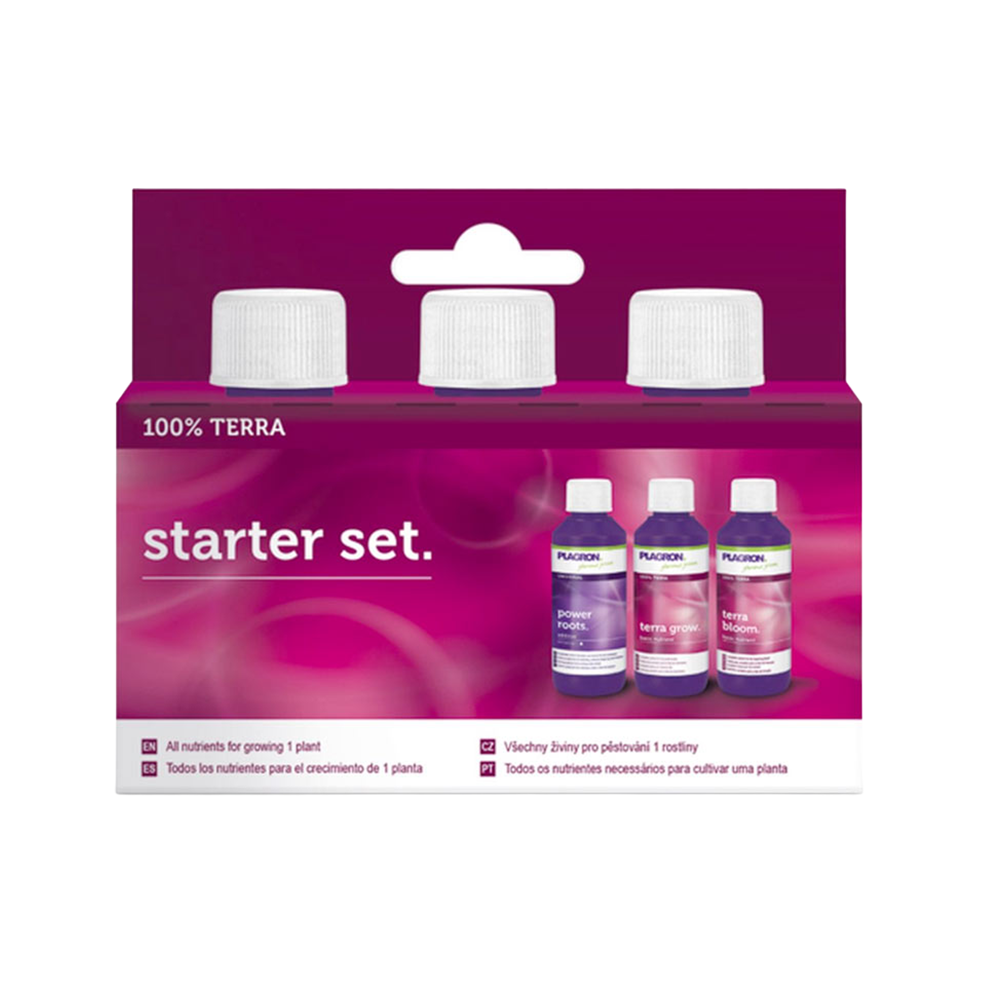 Plagron Starter Pack 100 % Terra – Komplettes Starter-Düngerset für Erde