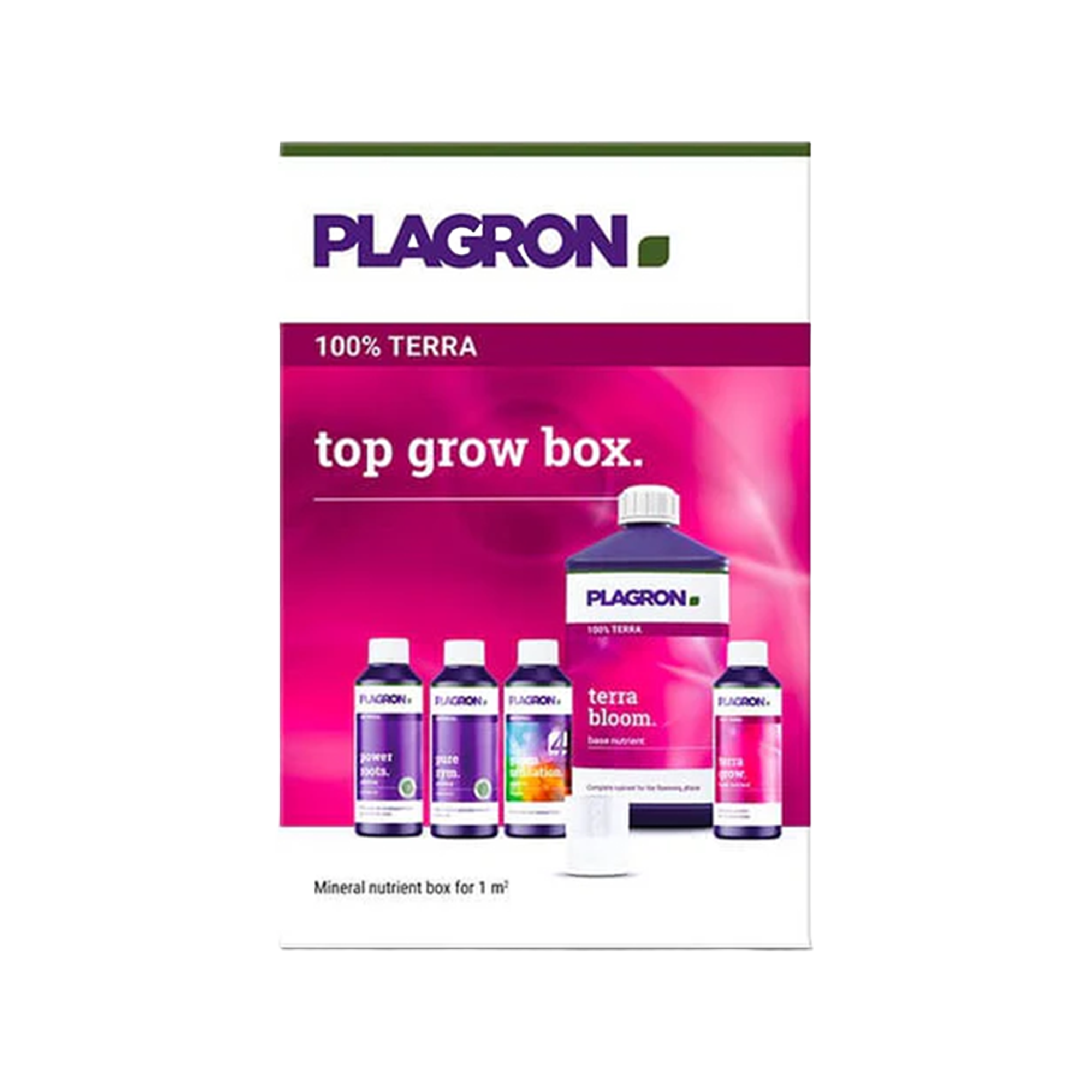 Plagron Top Grow Box 100 % Terra – Komplettes Düngerset für Erde