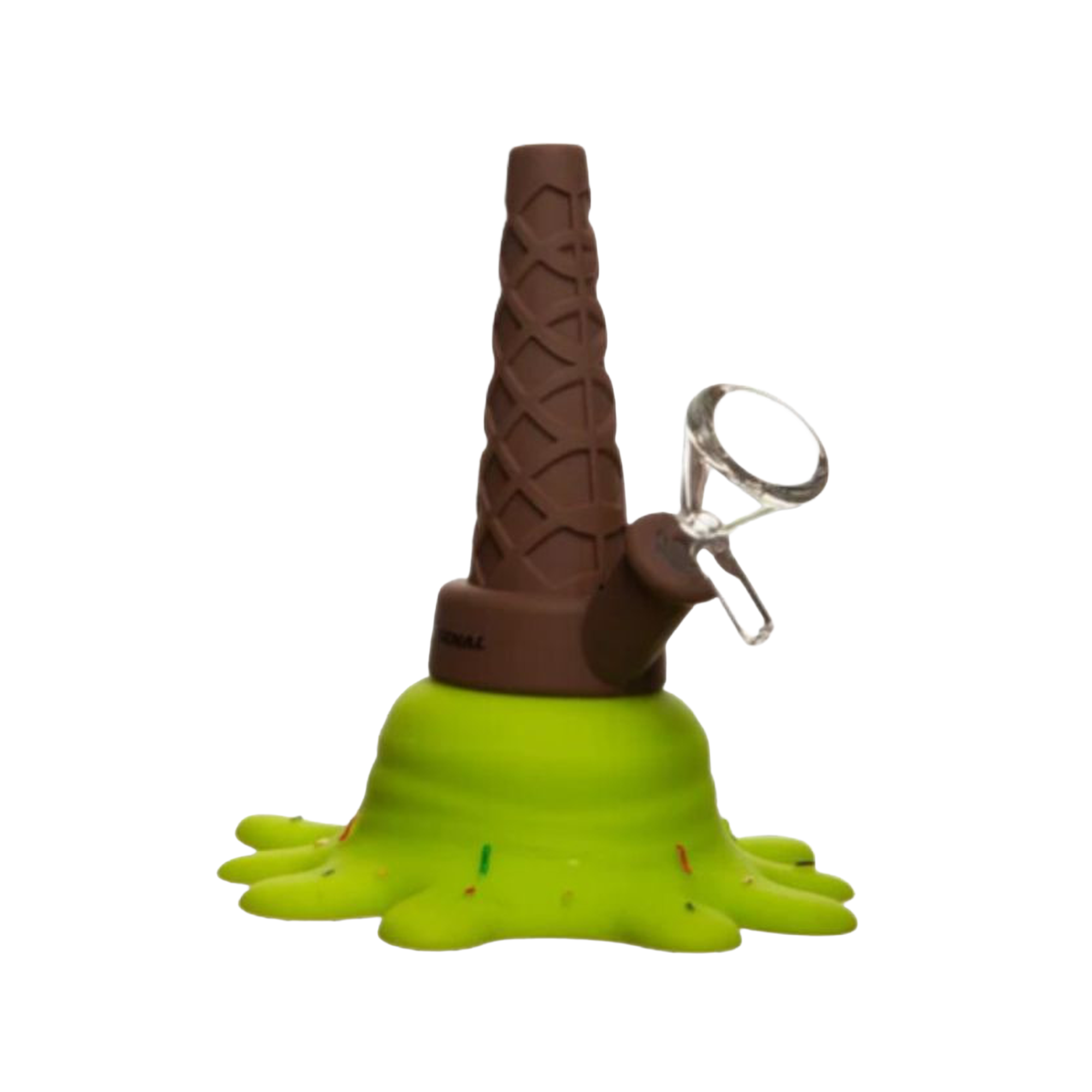 Poppins Lab Bong „Eiswaffel“ – Design-Glasbong