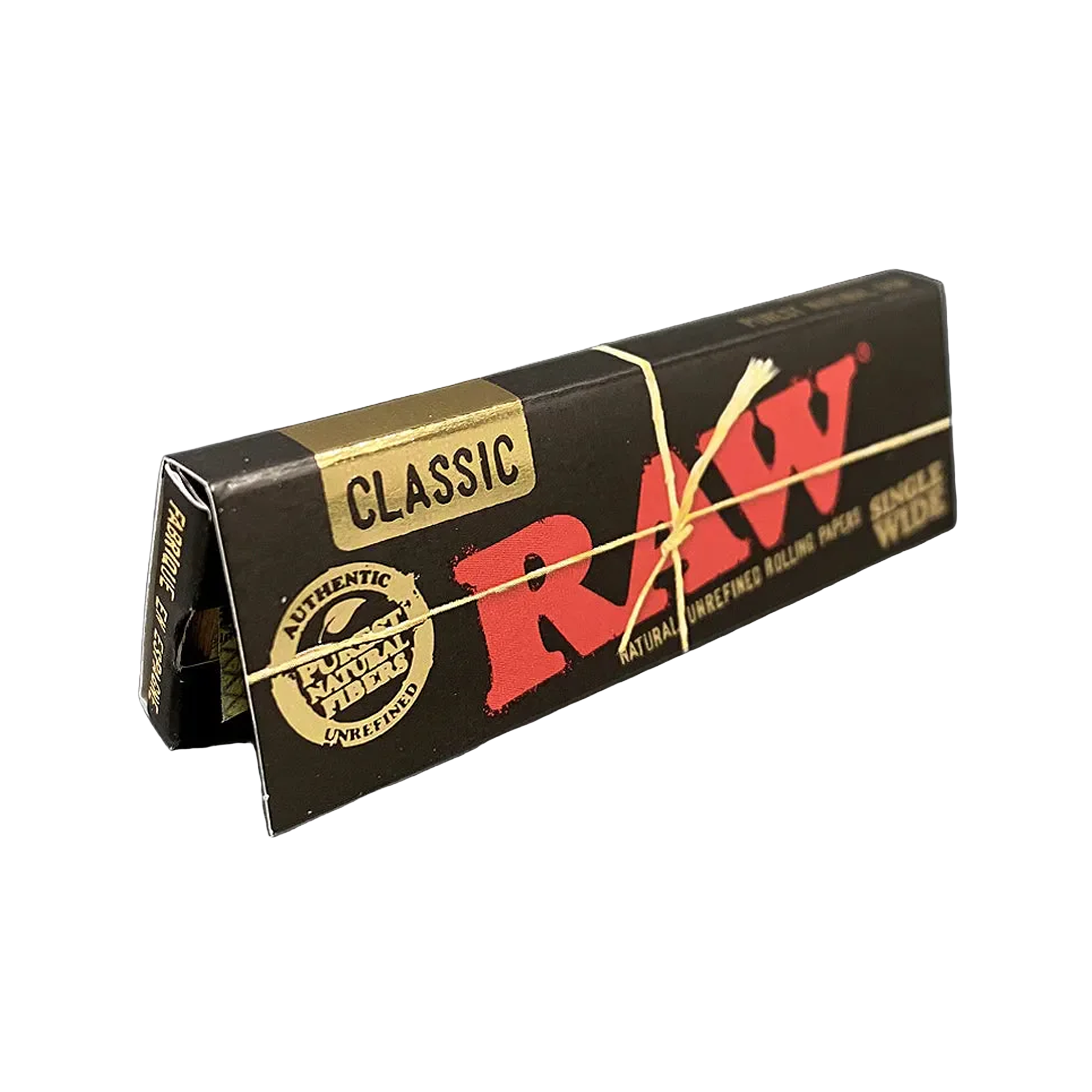 RAW Classic Black 1 1/4 Single Wide – Premium Rolling Papers