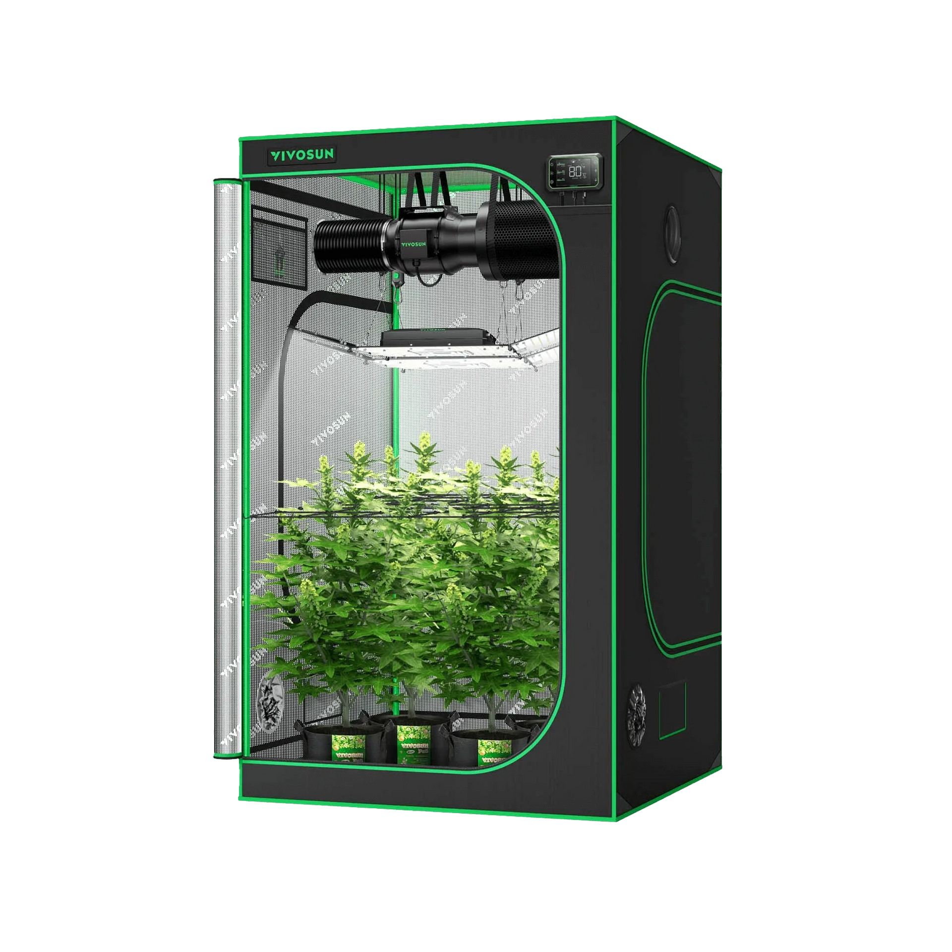 Vivosun Zeltset GIY-SGS-44 – Komplettes Growzelt-Set